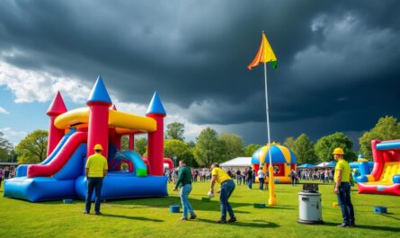 découvrez comment anticiper les risques liés à la météo pour assurer la sécurité lors de l'utilisation de structures gonflables pendant une journée d'animation. conseils pratiques et meilleures pratiques pour une organisation sereine.